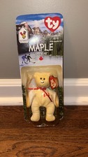 Ty Beanie Baby - MAPLE the Bear (1996 Canada Exclusive) 8.5" NEW Plush Toy READ