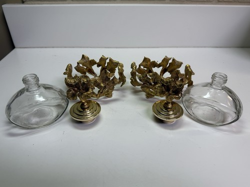 Bottiglie profumo vintage stile Matson Ormolu giglio tigre - set di 2 - Foto 5 di 10