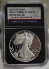 2021 W US Proof Silver Eagle $1 Nice Coin PCS Black Slab Type 2