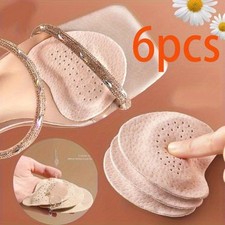 6pcs Breathable Comfortable Non Slip Self Adhesive Forefoot Pads for High Heels