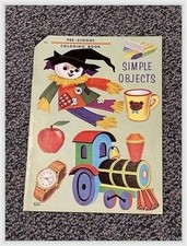 Lowes Coloring Book: 1970s Child Art Unmarked Pages Original Condition  Details