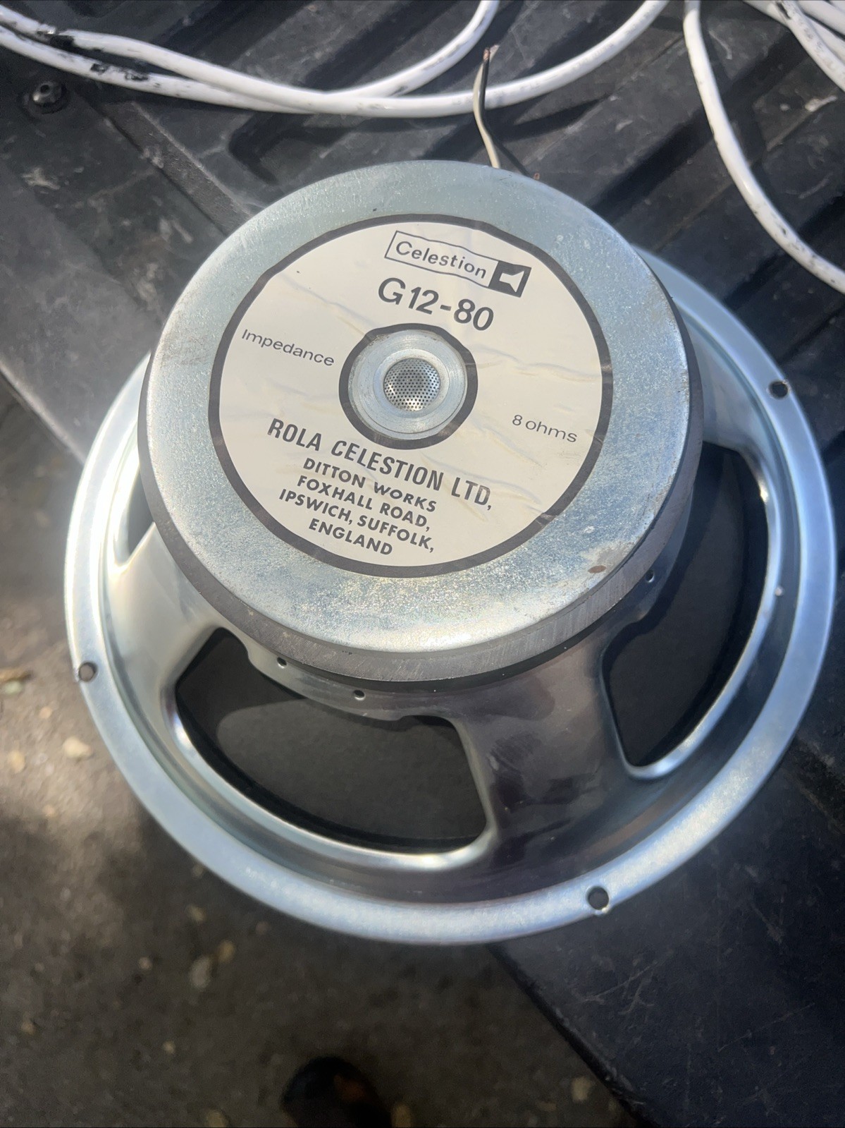 Vintage Rola Celestion England G12-80 12"  Guitar Amp Speaker Jcm 800 Marshall