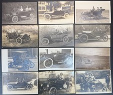 Rppc Brass Era Automobile Postcards Lot 1910s Pierce-arrow Buick Touring Cars