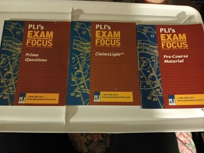 PLI Patent Office Exam Course Pre-course Materials Claimslight Prime Quest 2006