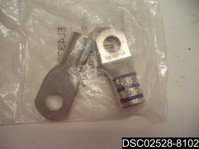 Qty= 2: 3/0 Gauge, 1/2'' Stud - Heavy Wall Battery Lugs EL433050