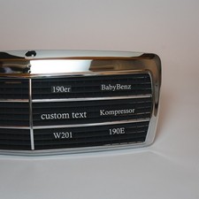 CUSTOM Kühlergrill Emblem Mercedes W201 190er Babybenz CUSTOM Kühlergrill Emblem Mercedes W201 190er Babybenz