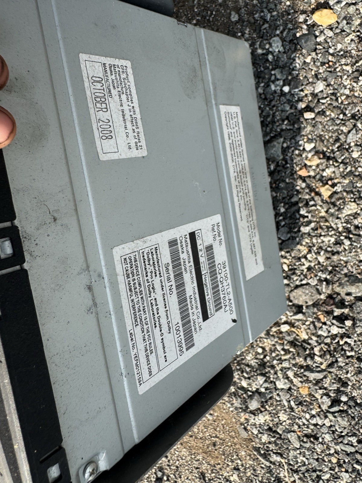 2009-2010 Acura Tsx Am Fm Cd Player Radio Receiver