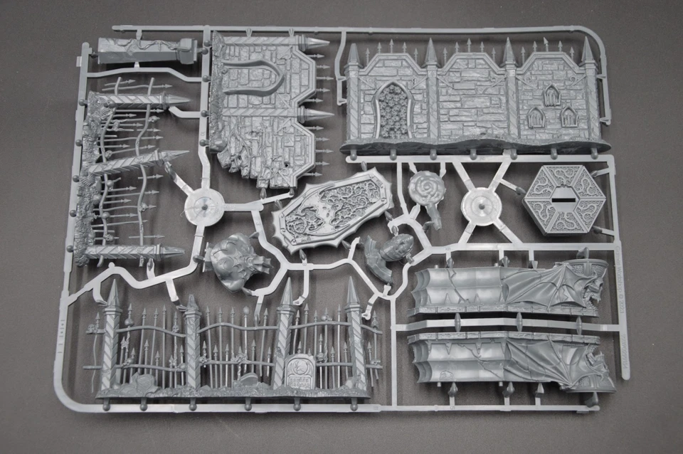 Warhammer AoS Shysh Terrain - Paredes de Mausoleo, Estatua, Cripta de Sangre, Vallas Foto 2 de 2