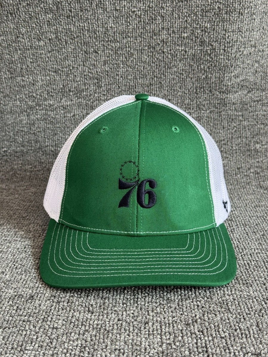 '47 Brand Philadelphia 76ers Trucker Snapback Green White One Size Hat