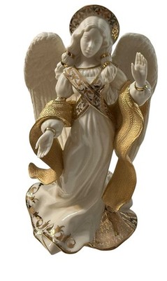 Lenox First Blessing Nativity Angel of Peace Porcelain Figurine 24k Gold