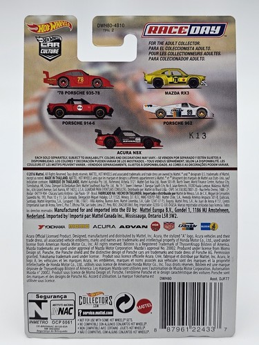 Hot Wheels 2017 Car Culture Race Day Complete Set 1 - 5 with custom case - Foto 12 di 17