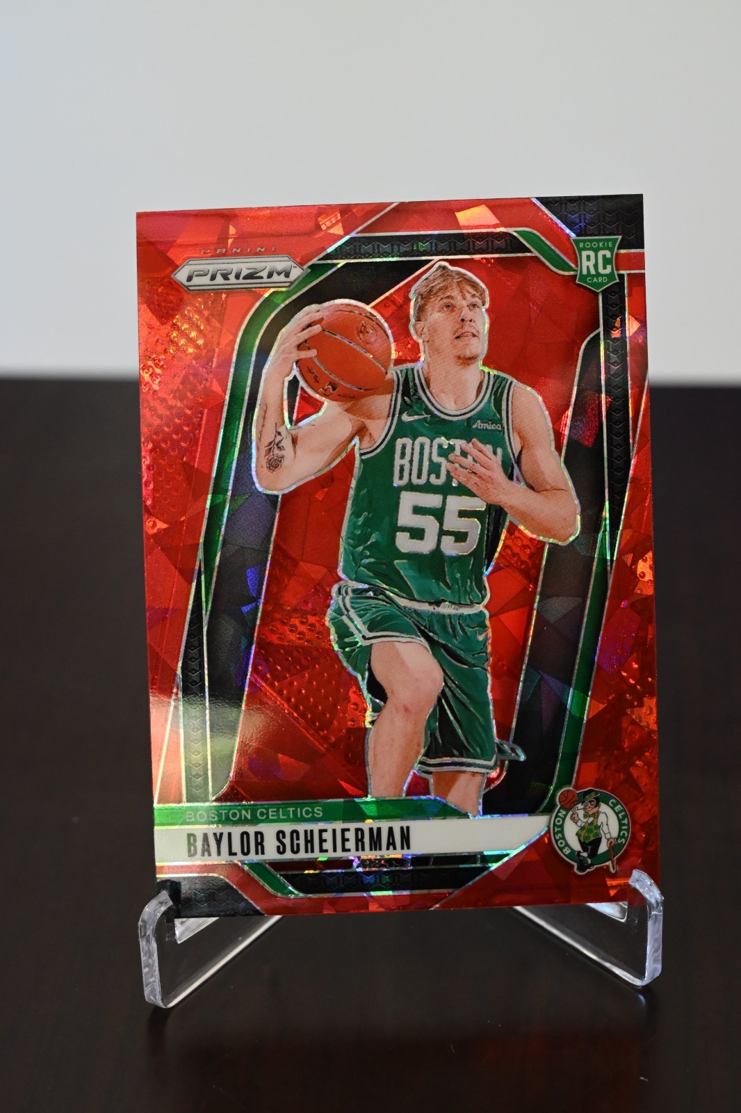2024-25 Panini Prizm - Baylor Scheierman #236 Red Ice Prizm (RC)