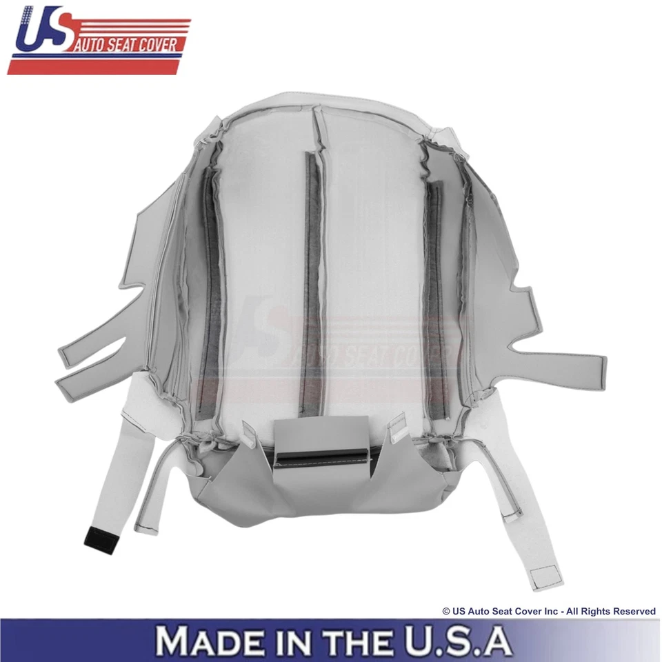 2011-2014 For Toyota Sienna Genuine Leather 2nd Row Bottom Seat Covers Lt. Gray - Image 3 of 4