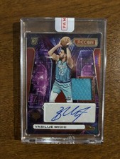 ✨2023-24 Panini Recon Vasilije Micic Rookie Patch Auto /75 RC RED RPA Redemption