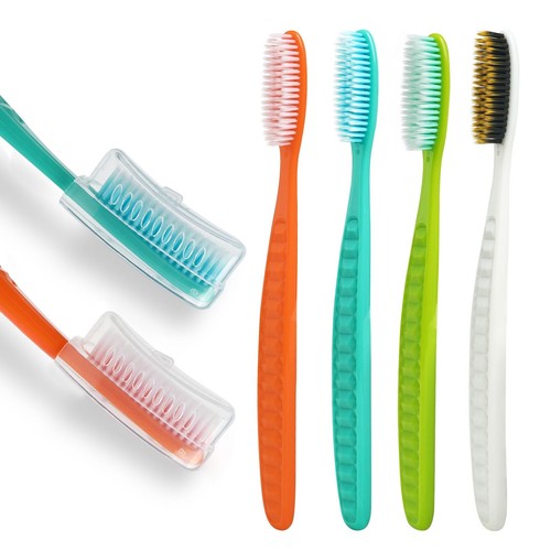 Huge Head Toothbrush 12 Packs Extra Soft Bristle Toothbrushes Set for Adults ...