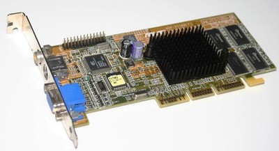Asus V7100(T), GeForce2 MX400, AGP 32 MB SDRAM, VGA