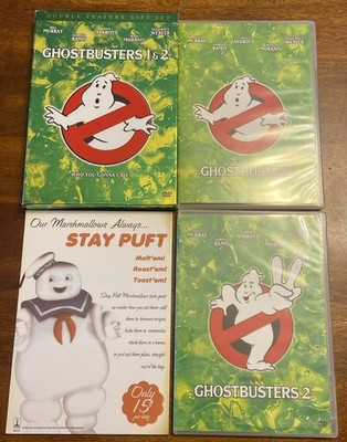 Ghostbusters 1 & 2 DVD Double Feature Gift Set w/ Movie Scrapbook  