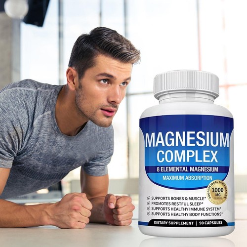 Complejo de Magnesio 1000mg, 8 Magnesio Elemental, Sin Gluten - Sin OGM - Imagen 5 de 12