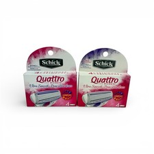 8 Schick Quattro Woman Razor Blades Refills AÇAÍ BERRY JOJOBA Cartridges |Sealed 2.12 per gallon