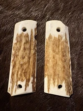 1911 Elk Antler Grips | Stag | Standard Full Size | Handmade | Premium A Grade.