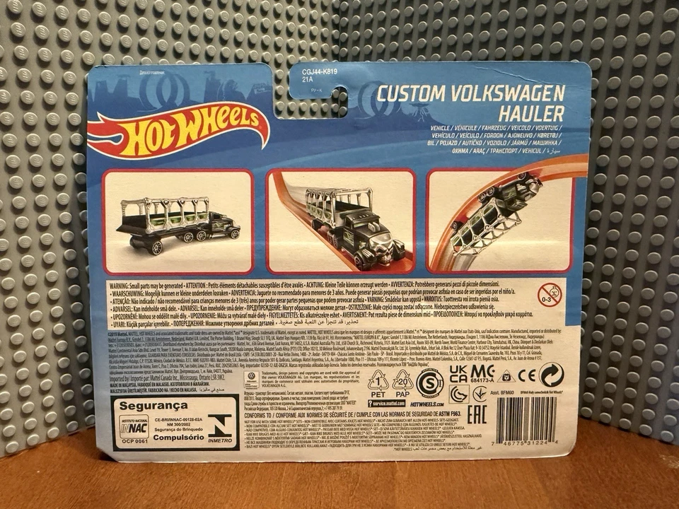 Hot Wheels Track Stars escala 1:64 - vehículo Volkswagen Hauler personalizado OH5SP CGJ44 Foto 2 de 2