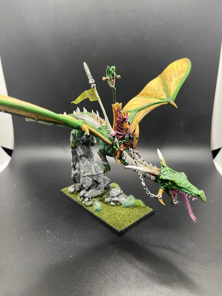 Warhammer Dogs Of War Asarnil The Dragon Lord Fully Painted Very Rare OOP - Image 3 of 4