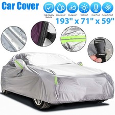 Full Car Cover Outdoor Waterproof Sun Uv Dust Rain Resistant Protection