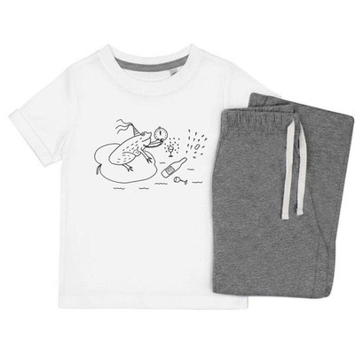 Kinder Nachtwäsche-/Pyjama-Set ''Party Frosch'' (KP036750)