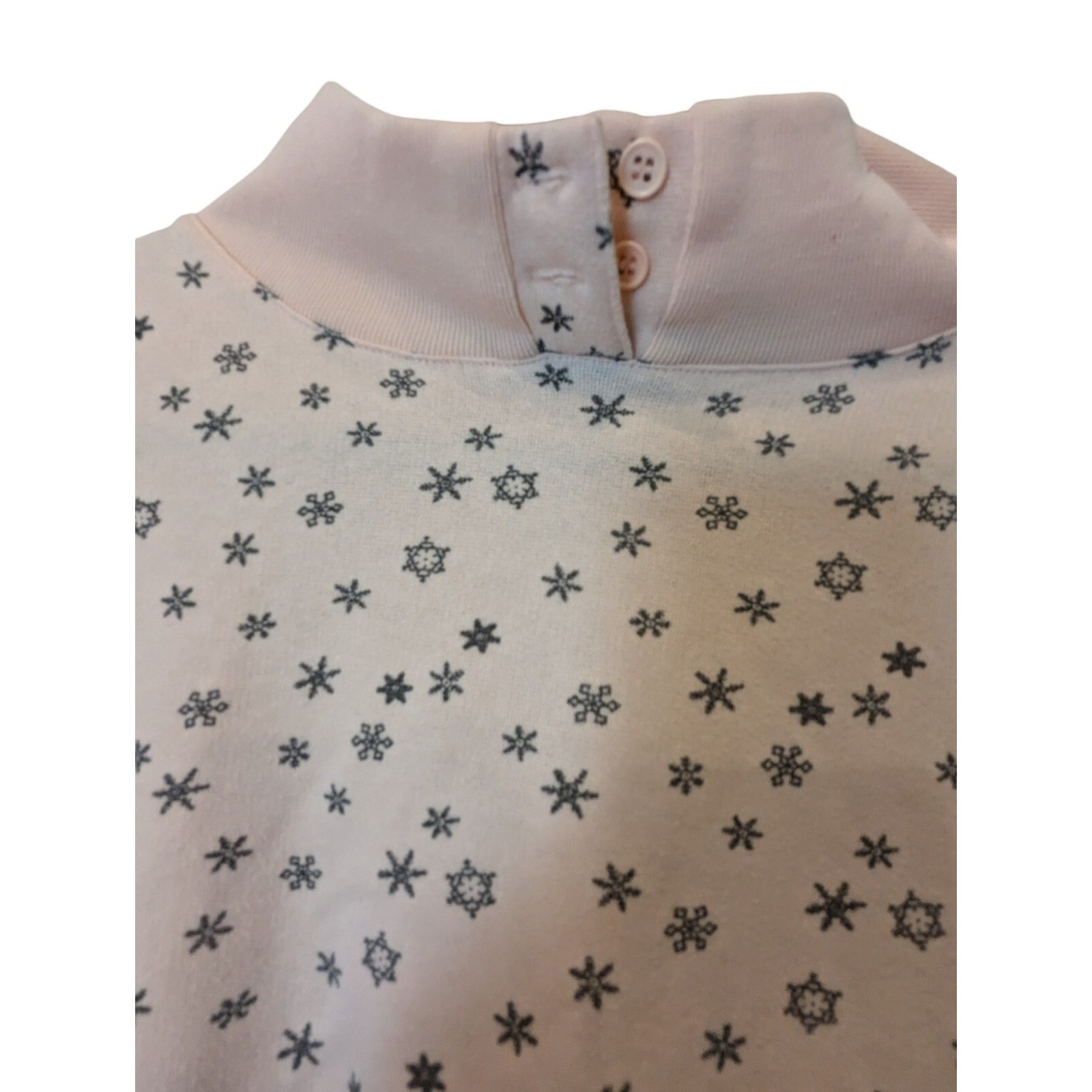 Active Elements Pullover Pink Snowflakes Sweatshi… - image 3