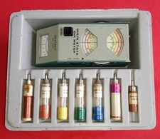 Heathkit Dip Meter a stato solido HD-1250 con custodia e bobine 1,5-250 MHz testato vintage