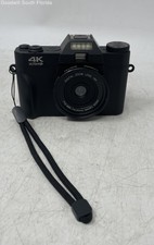 4K Ultra HD Black Zoom Lens 16x Vlogging Digital Camera Not Tested