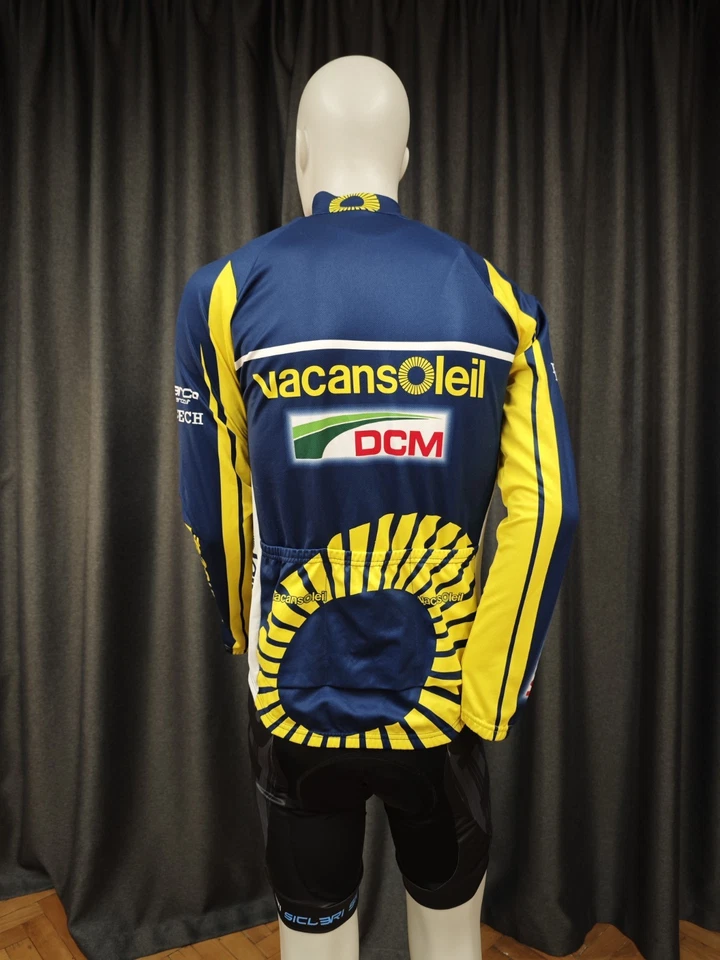 SMS Santini cycling jersey xl long sleeve fleece DCM Vacans Oleil windstopper - Image 4 of 4