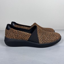 Clarks Women's Shoes Clarks Kayleigh Step Cheetah Print Comfort Slip On Size 9