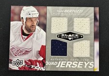 2010-11 Black Diamond Hockey Game-Used Quad Jerseys Todd Bertuzzi 