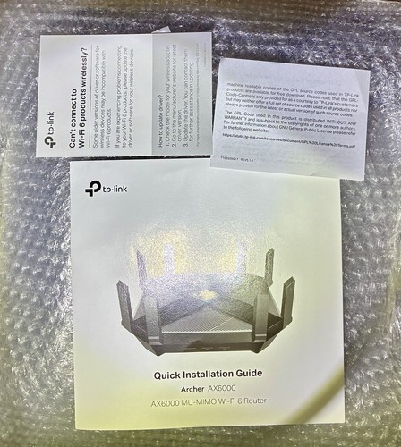 TP-Link AX6000 WiFi 6 Router (Archer AX6000) 8-Stream Gaming Router Gigabit WAN - Picture 4 of 4