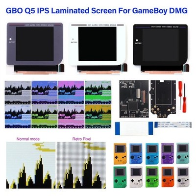 3.1'' Laminated OSD Menu FRM IPS Backlight LCD Screen Kit Pre-cut Case For GB DMG