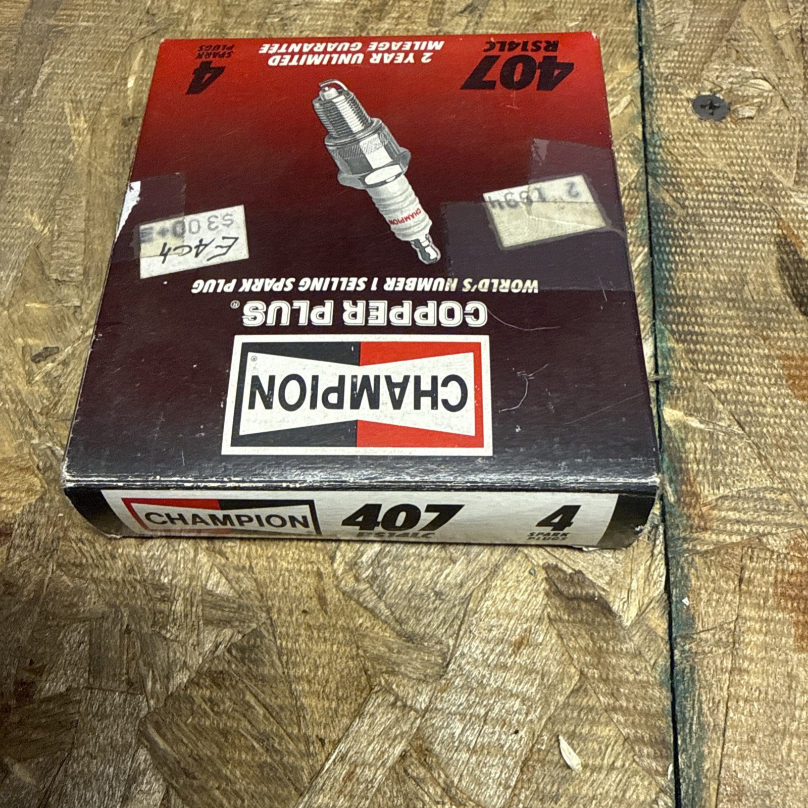 Champion 407 RS14LC Copper Plus Spark Plug Pack of 4