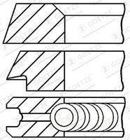 NEU - Goetze Engine 08-399100-00 Kolbenringsatz FüR Porsche VW