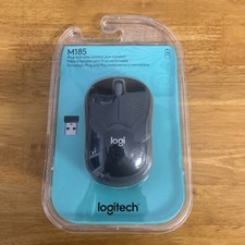 Logitech M185 Wireless Mouse, 2.4GHz with USB Mini Receiver