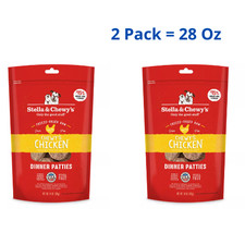 Stella  Chewy's Freeze-Dried Raw Dinner Patties - Chewy's Chicken, 2Pack 28 Oz