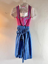 Super schönes Dirndl, rosa/hellblau, Gr. 34/36 mit Bluse, TipTop, von Gamsbock