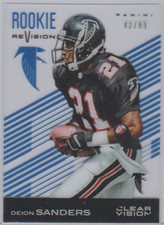 2015 Panini Clear Vision #88 Deion Sanders Rookie Revision Blue 42/99