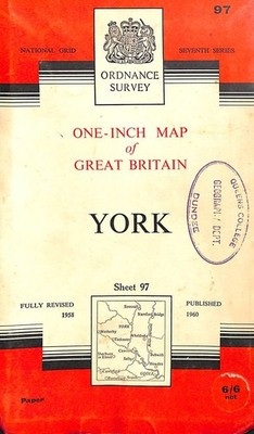 Ordnance Survey One- Inch Map of Great Britain York National Grid Seventh Seri..