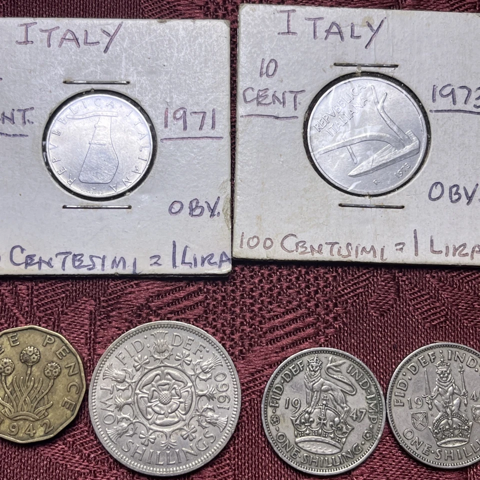 Assorted Foreign Coins - Estate Find Lot Of 34 Coins And Medals Exactly As Shown - Image 4 of 4