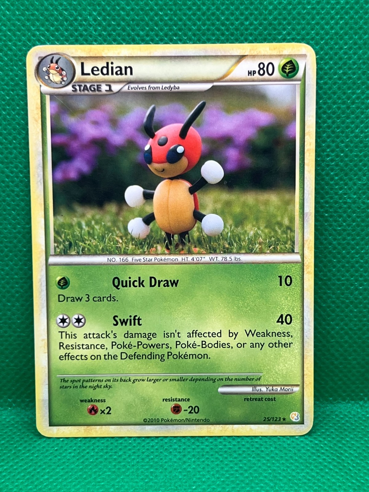 Pokémon Tcg Ledian 25/123 HeartGold & SoulSilver Non Holo