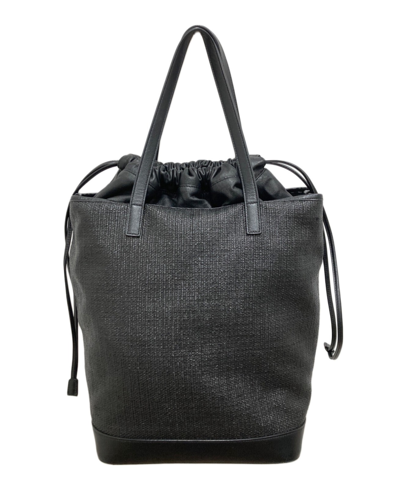 Saint Laurent Paris GAB-551595-1218 Drawstring Tote Bag in Black #3893