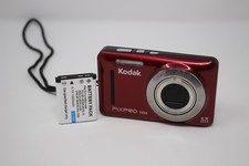 For Parts Kodak PIXPRO FZ53 16.0MP Compact Digital Camera Red Tested w/Batt
