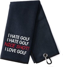 DYJYBMY I Hate Golf Nice Shot I Love Funny Golfing 23.6 15.7, Black