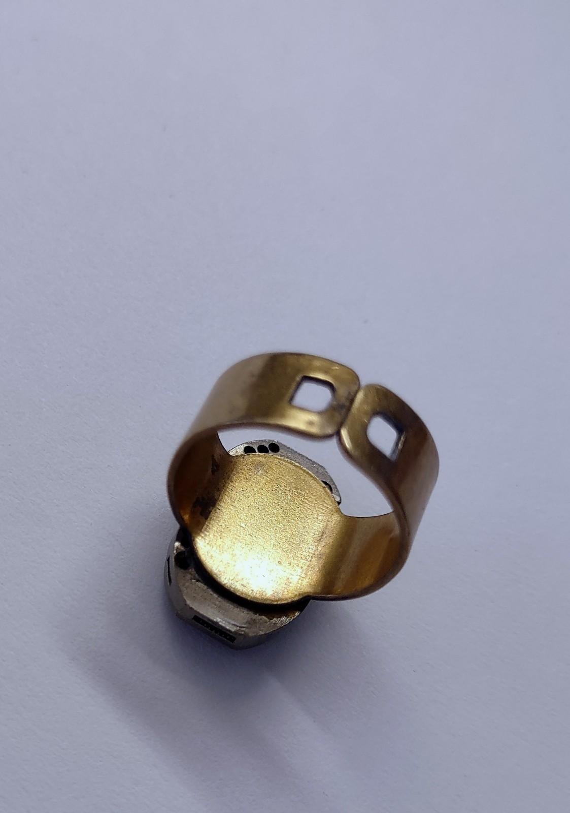 Steampunk Adjustable RING Clock Watch Gears Pink … - image 8