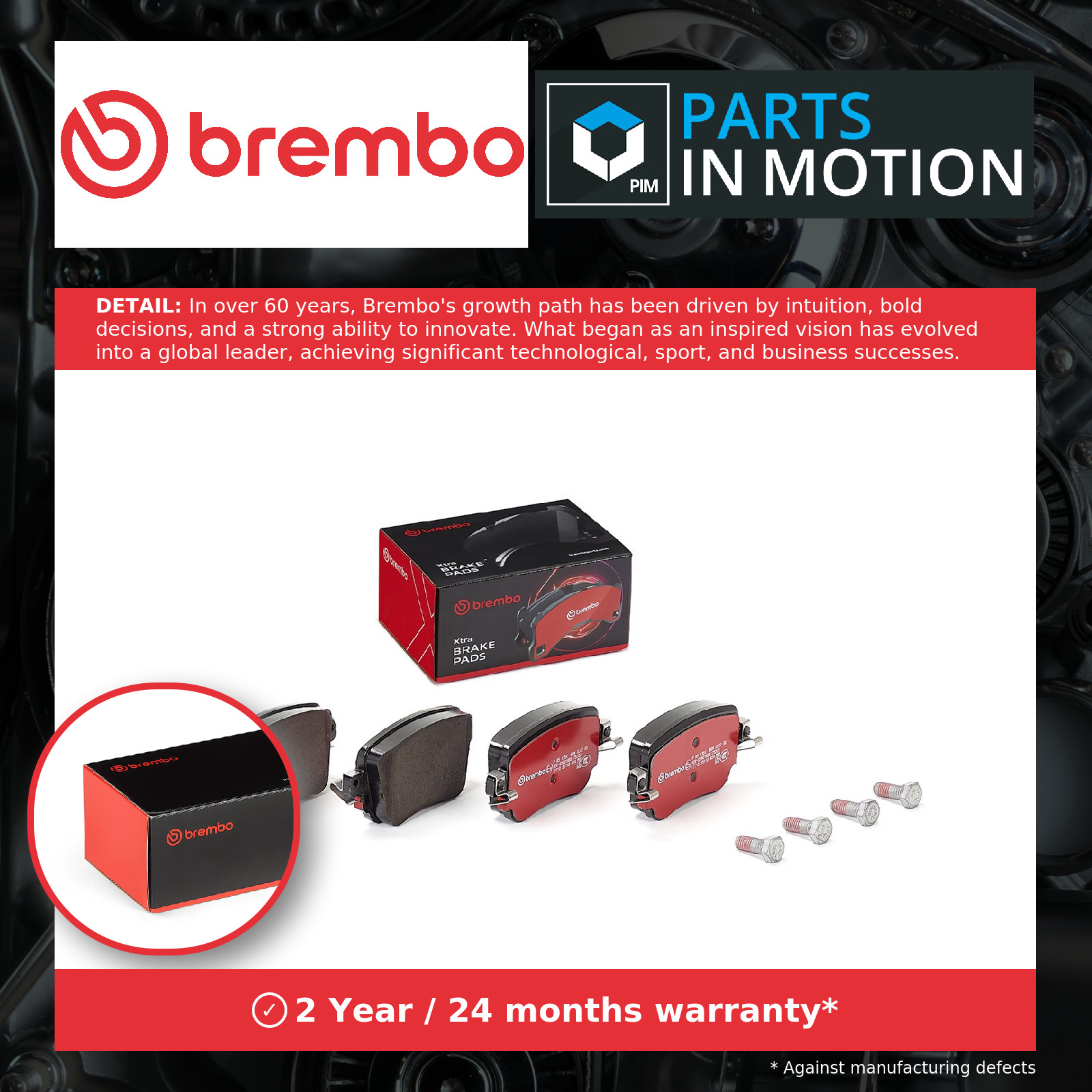 Brake Pads Set fits SKODA OCTAVIA Mk3 1.5 Rear 17 to 20 Brembo 2K5698451A New - Image 31